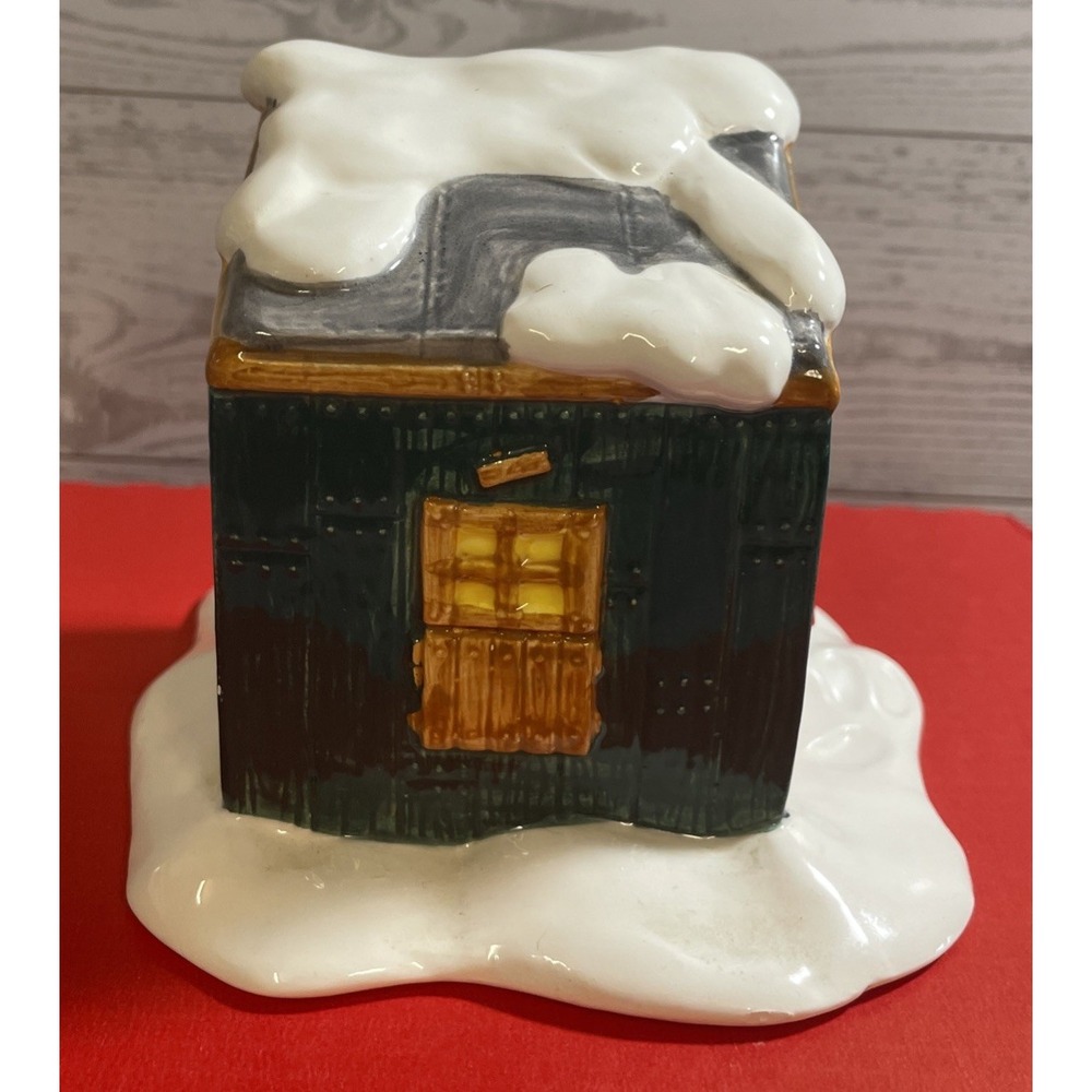 Department 56 Original Snow Village Fresh Frozen Fish Gone Fishin Hut Vintage - Picture 4 of 6